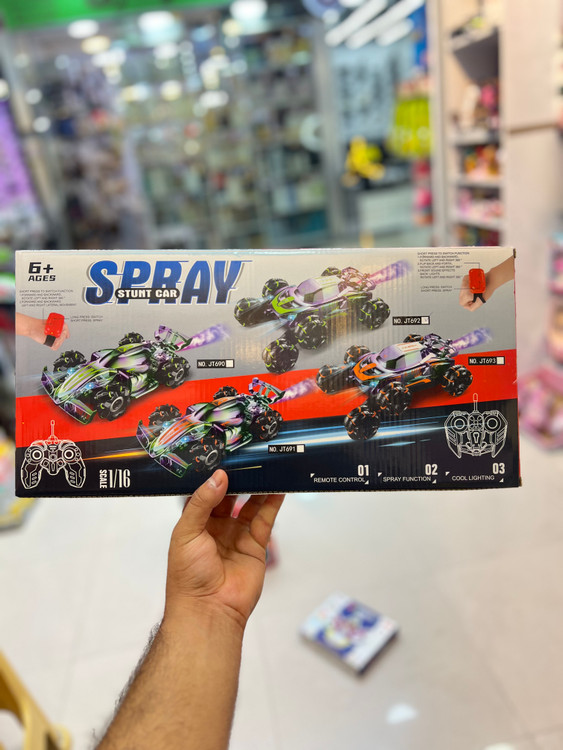 خرید ماشین کنترلی همه کاره دودزا.شیش چرخ.دیوانه.هم کنترل با دسته هم با انگشت | فروشگاه اسباببازی قشم