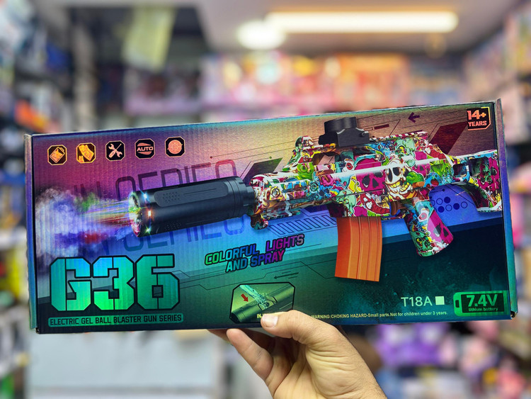 خرید تفنگ تیر ژله ای G36 شارژی | فروشگاه اسباببازی قشم
