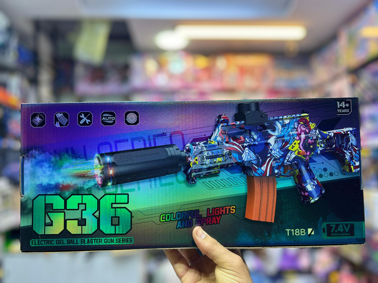 خرید تفنگ تیر ژله ای G36 شارژی | فروشگاه اسباببازی قشم
