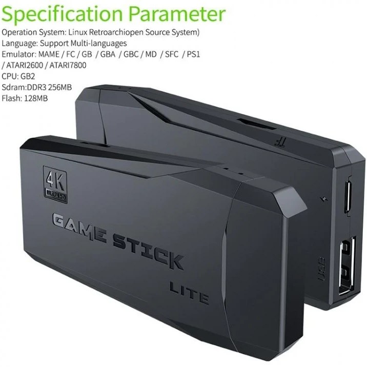 خرید کنسول بازی مدل 4K Game Stick Lite(تک و عمده) | فروشگاه اسباببازی قشم