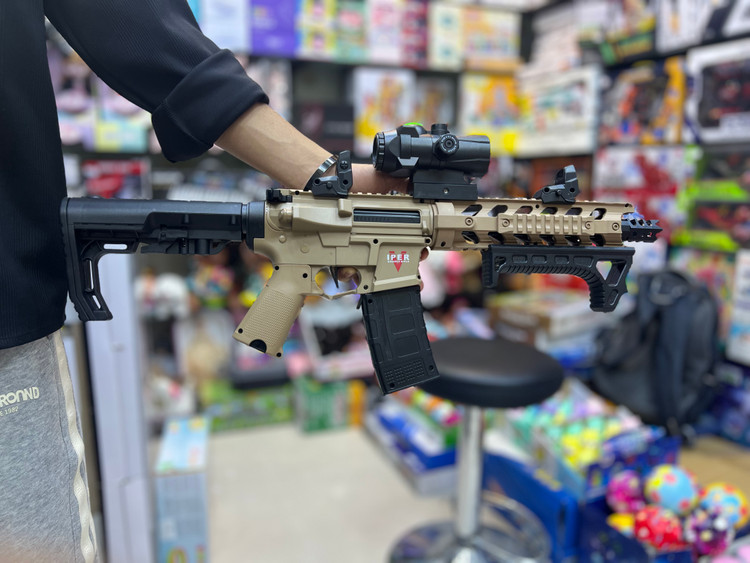 خرید تفنگ تیر ژله ای برد بالا M4 | فروشگاه اسباببازی قشم