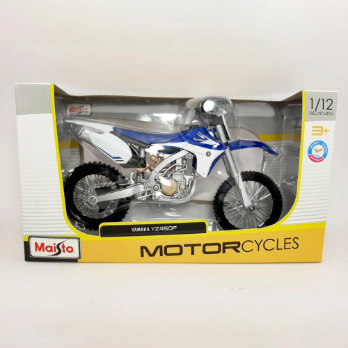 خرید ماکت موتور کراسی یاماها YZ 450 برند Maisto نمونه 1.12 | فروشگاه اسباببازی قشم