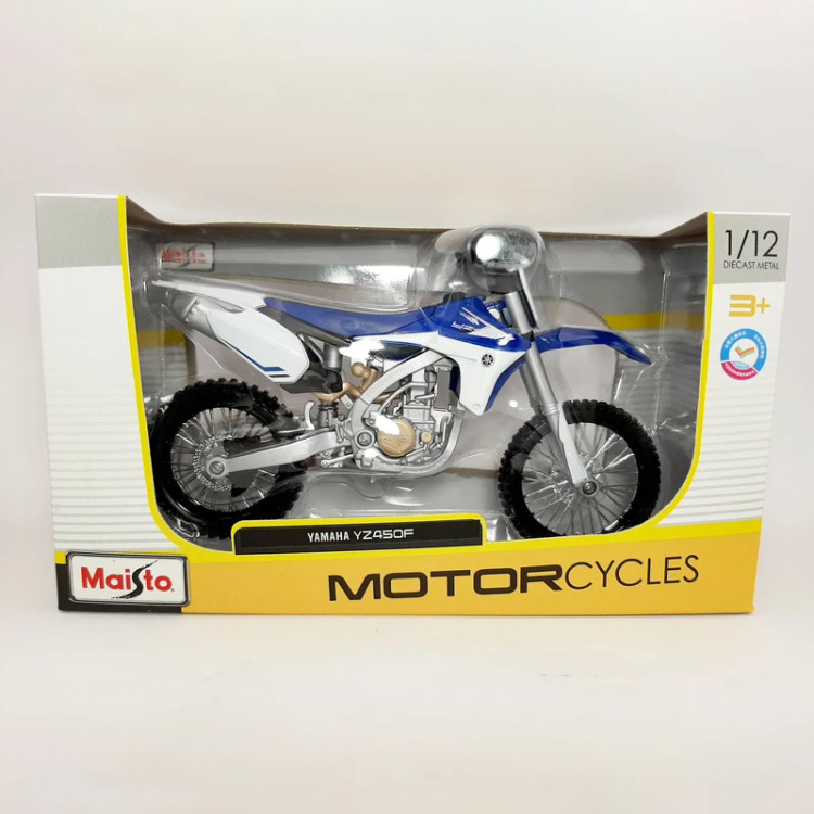 خرید ماکت موتور کراسی یاماها YZ 450 برند Maisto نمونه 1.12 | فروشگاه اسباببازی قشم