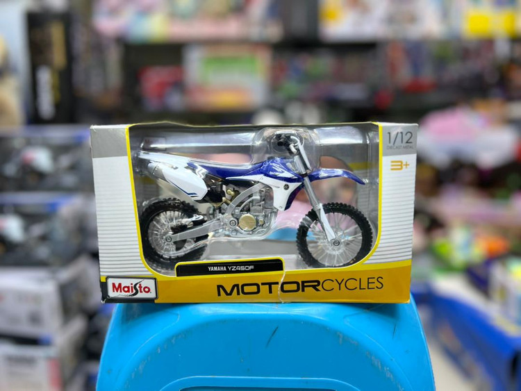 خرید ماکت موتور کراسی یاماها YZ 450 برند Maisto نمونه 1.12 | فروشگاه اسباببازی قشم