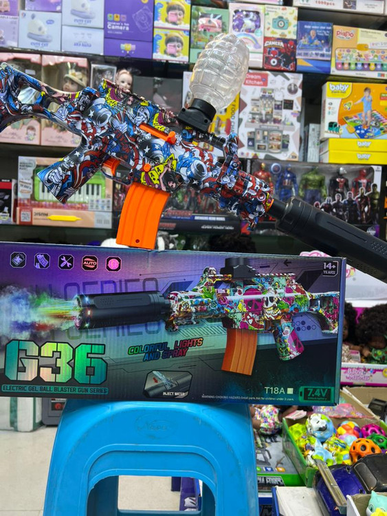 خرید تفنگ تیر ژله ای G36 شارژی | فروشگاه اسباببازی قشم