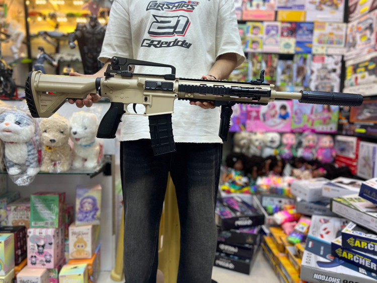 خرید تفنگ تیر ژله ای M16. XS_1802 | فروشگاه اسباببازی قشم