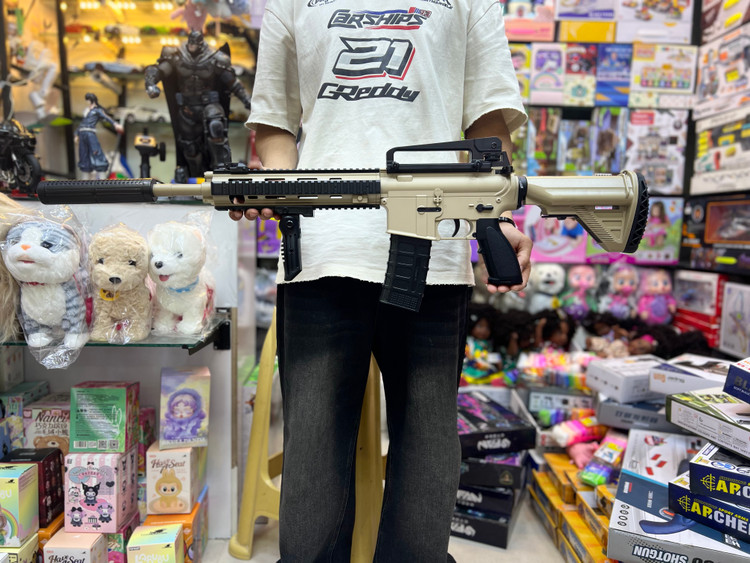 خرید تفنگ تیر ژله ای M16. XS_1802 | فروشگاه اسباببازی قشم