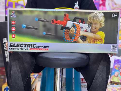 خرید تفنگ تیر اسفنجی سایز بزرگ | فروشگاه اسباببازی قشم