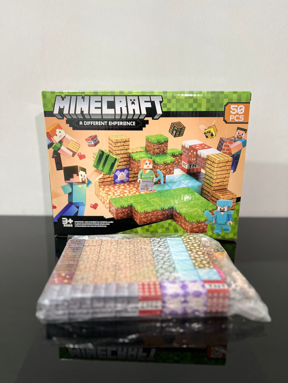 خرید مکعب مگنتی ماینکرافت ۵۰ قطعه اورجینال | فروشگاه اسباببازی قشم