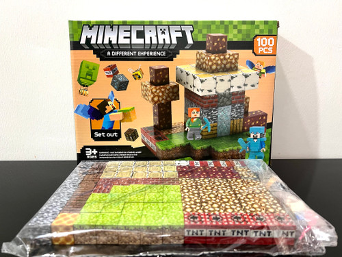 خرید مکعب مگنتی ماینکرافت 100قطعه اورجینال | فروشگاه اسباببازی قشم