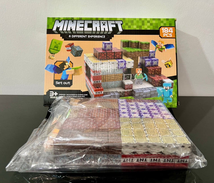 خرید بلوک ماینکرفت مگنت ۱۸۴ قطعه اورجینال | فروشگاه اسباببازی قشم