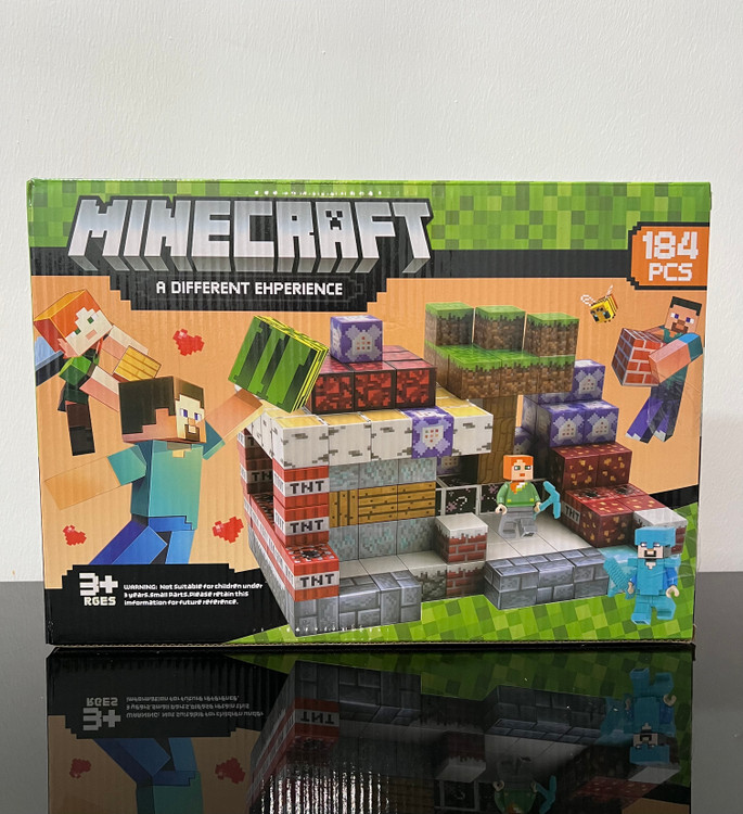 خرید بلوک ماینکرفت مگنت ۱۸۴ قطعه اورجینال | فروشگاه اسباببازی قشم