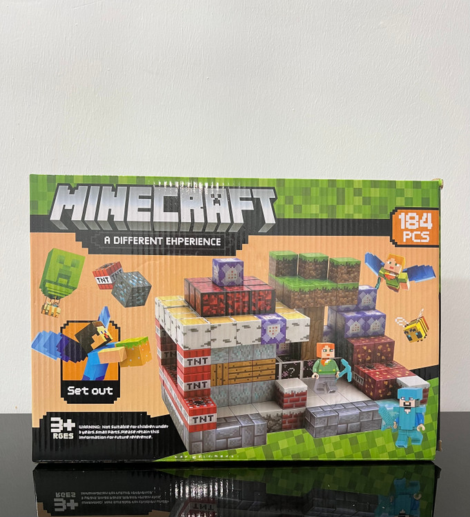 خرید بلوک ماینکرفت مگنت ۱۸۴ قطعه اورجینال | فروشگاه اسباببازی قشم