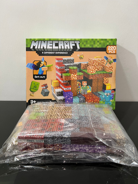 خرید مکعب مگنتی ماینکرافت 220قطعه اورجینال | فروشگاه اسباببازی قشم