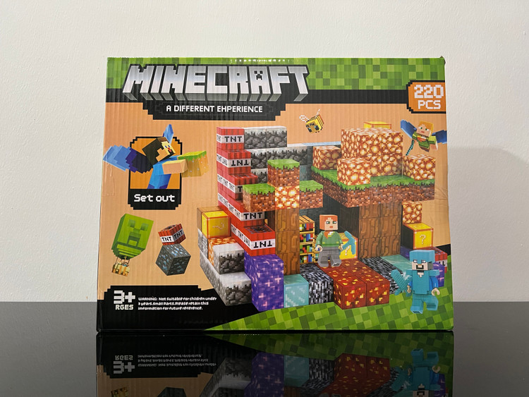 خرید مکعب مگنتی ماینکرافت 220قطعه اورجینال | فروشگاه اسباببازی قشم