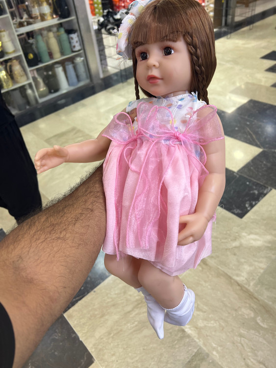 عروسک سیلیکونی هوشمند جعبه دار بهمراه جوراب و پستونک